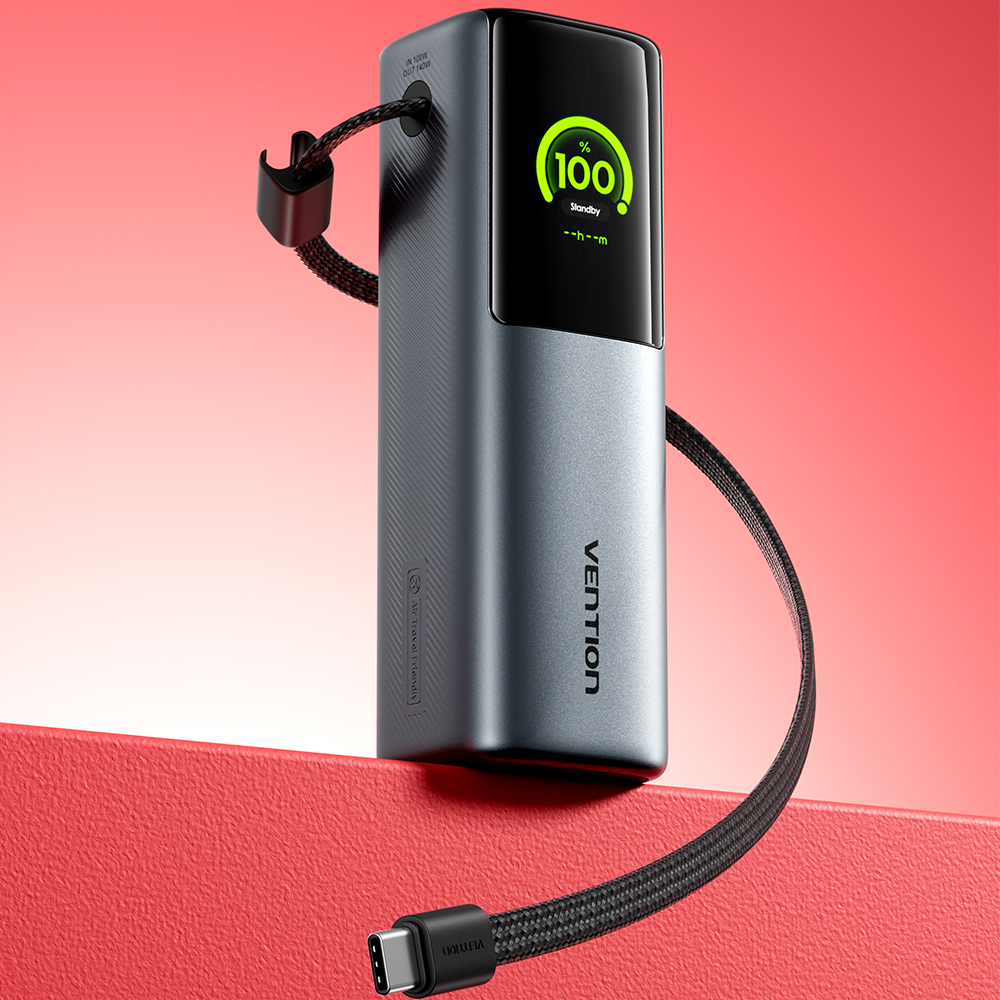 벤션 POWERHIVE PD PPS 노트북 고속충전 대용량 보조배터리 200W 27000mAh PD3.1 140W 지원 FKG 이미지 6