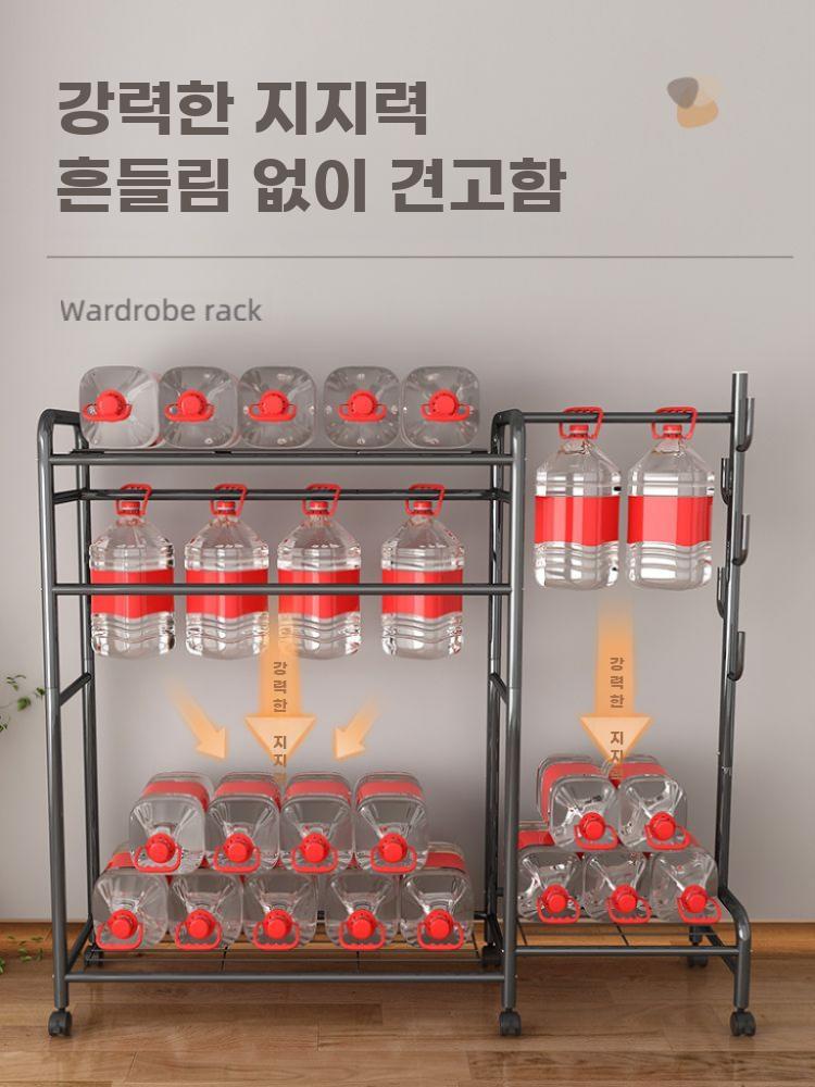 강화 철제 스틸 행거 조립형 옷장 수납형 간이 옷걸이 - 상세 이미지 4
