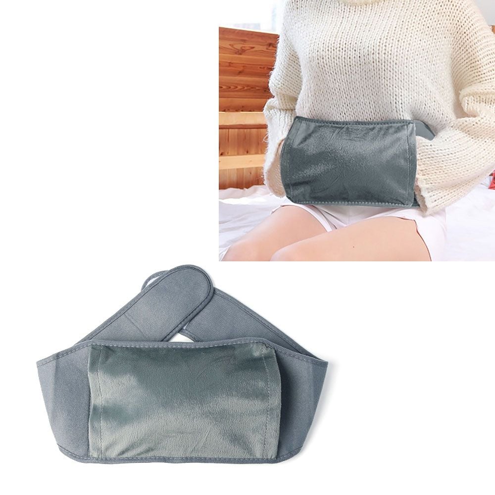 복대형 보온 물주머니 800ml 온수찜질 손난로 그레이 - 상품 이미지