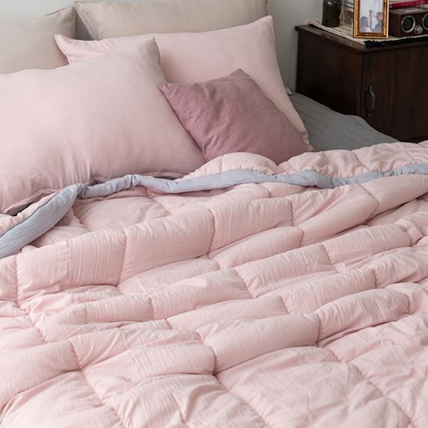 리버서블 이불 심플 Q BEDCOVER 사계절 투톤 - 메인 이미지
