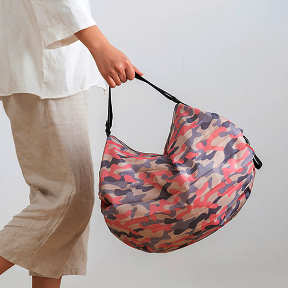 접이식시장가방 2way 폴더블 대용량 시장가방(50x35cm) 쇼핑가방 접이식마트가방 - 상품 이미지