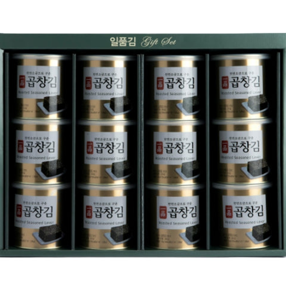 일품 곱창김 30g 12캔 김선물세트 추석선물세트 명절 - 상품 이미지