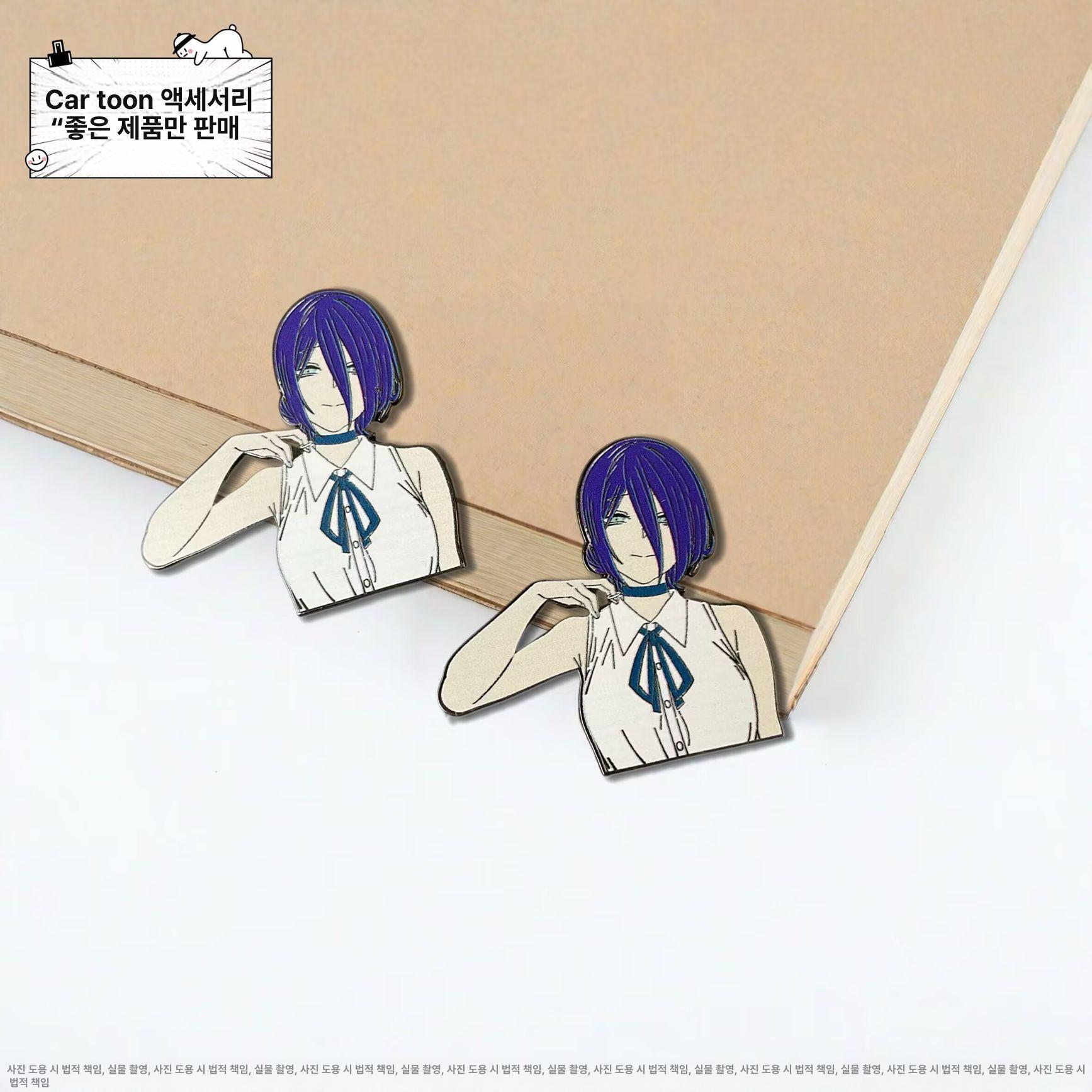 체인소맨 레제 금속 브로치 배지 액세서리 뱃지 선물 가방 장식 레제 합금 버전 - 상세 이미지 5