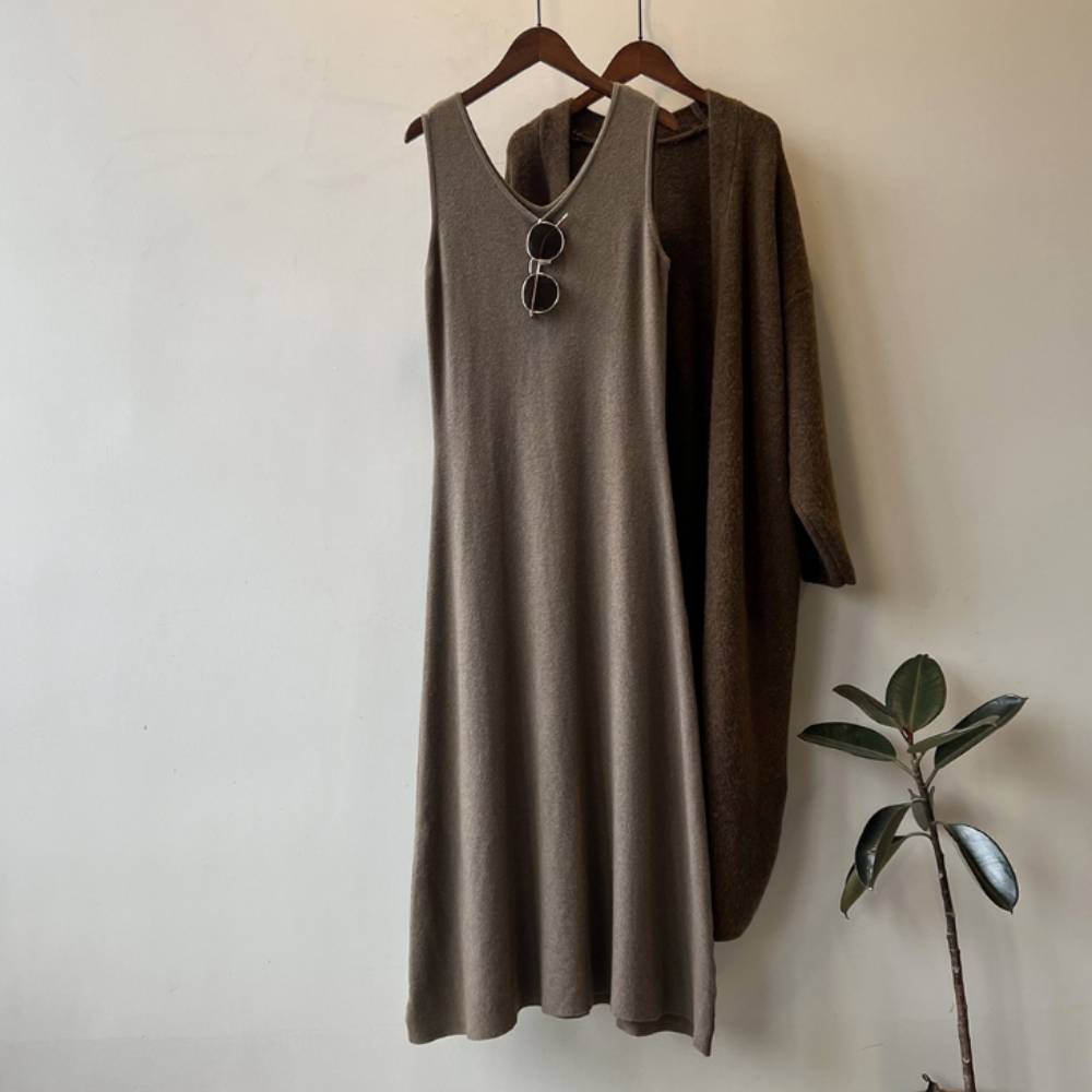 F006963_겨울 나시원피스 민소매롱원피스 H라인 슬림드레스