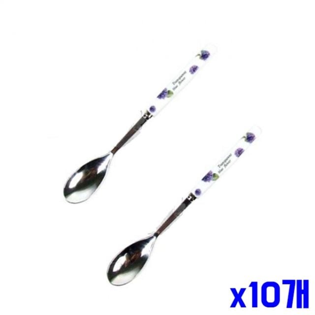 바이올렛 티스푼 2p x10개 디저트스푼 과일스푼 - 상품 이미지