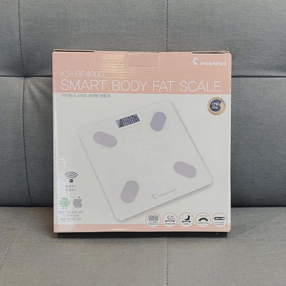 아이워너 스마트 블루투스 체지방 체중계 KS BF4000 - 상품 이미지