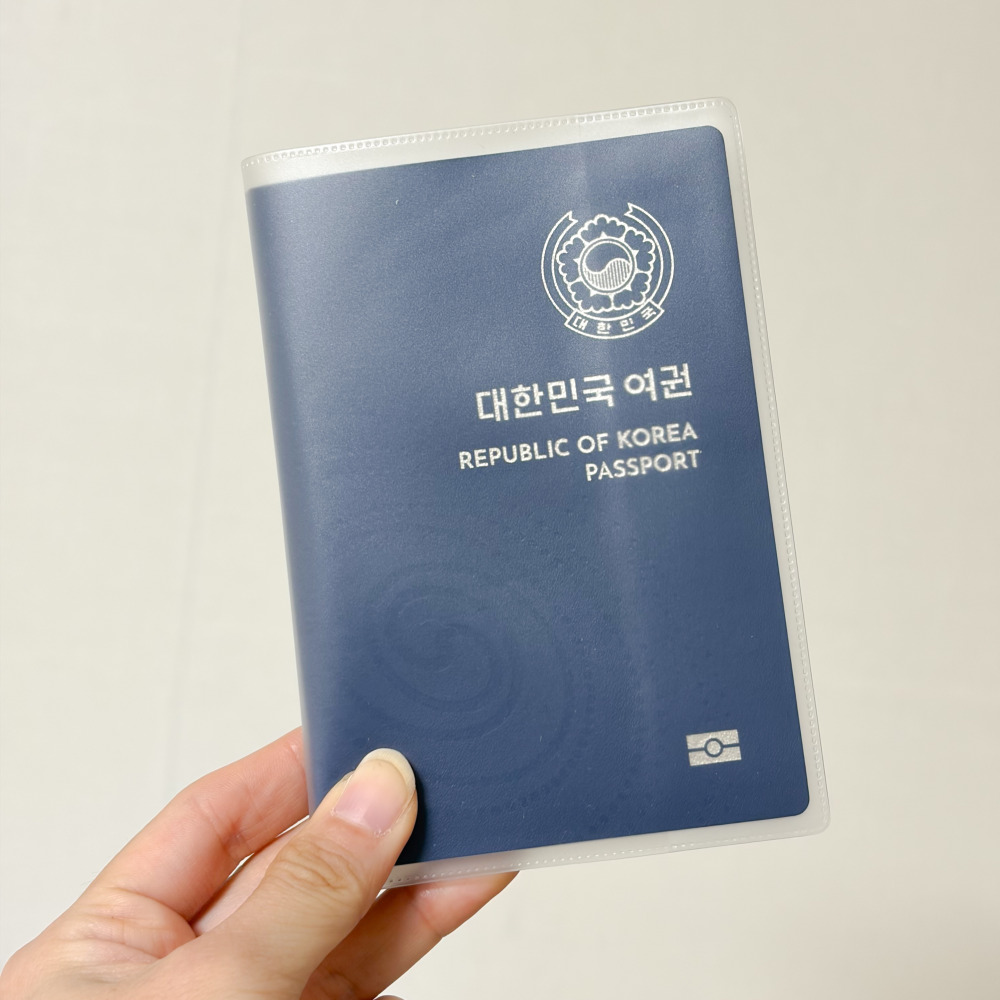 구여권 신여권 호환 PVC 반투명 여권 커버 케이스 - 상품 이미지