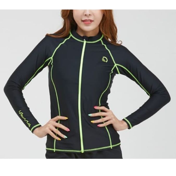 쿠기 여성 래쉬가드 수영복 여자 비치웨어 레쉬가드 F - 상품 이미지