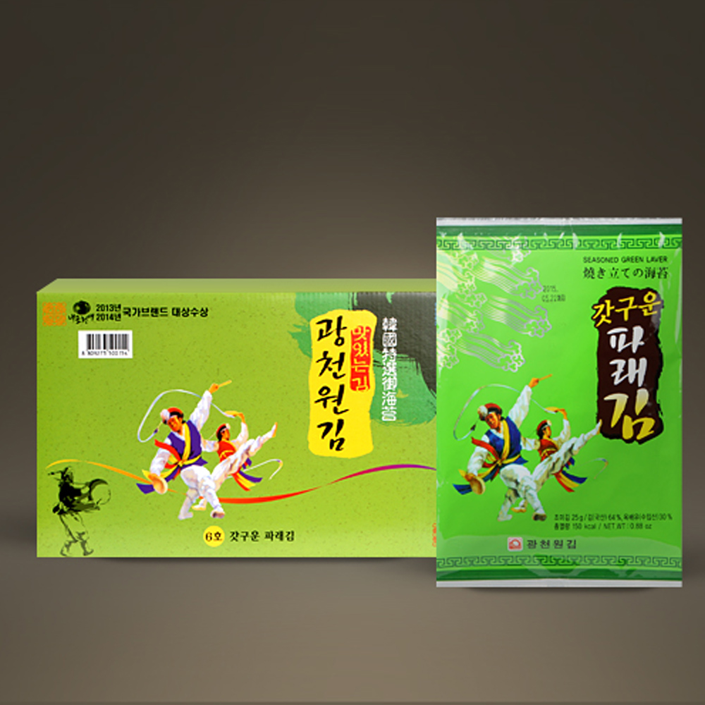 [광천원김] 갓구운 파래김 10봉 구운김세트 - 상품 이미지