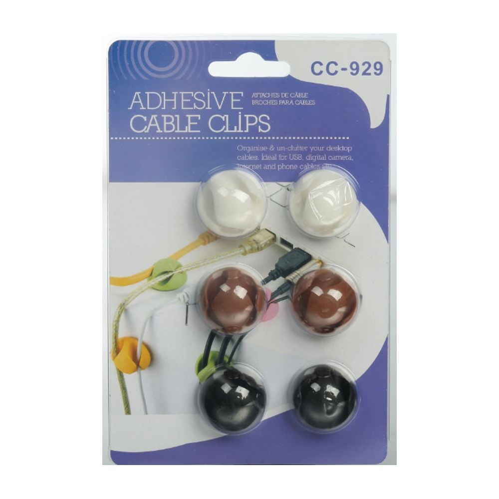 (CC-929) 케이블 홀더(6pcs) 케이블 오거나이저 - 상품 이미지