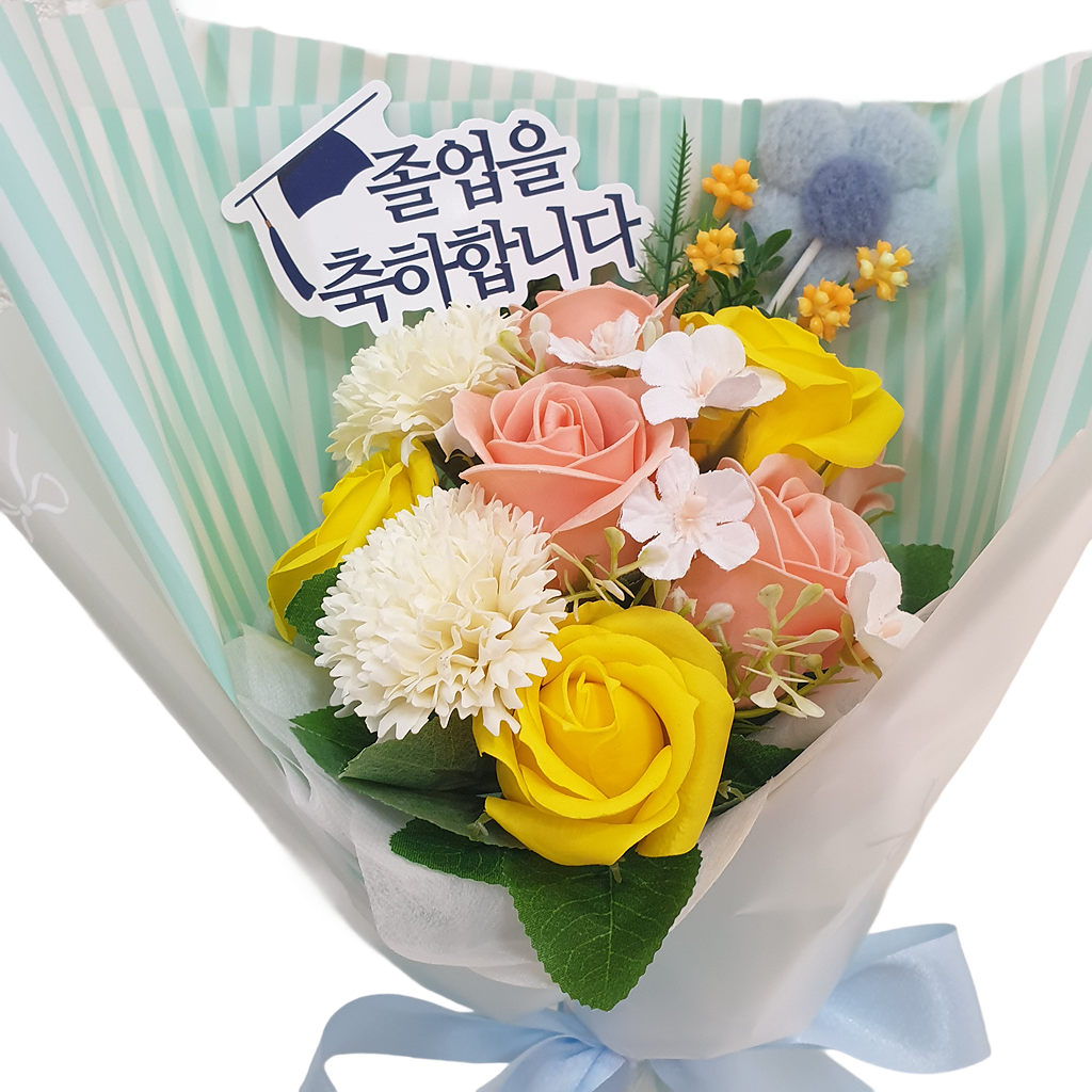 토퍼 졸업 꽃다발 졸업식 중학생 고등학생 비누꽃다발 - 상세 이미지 5