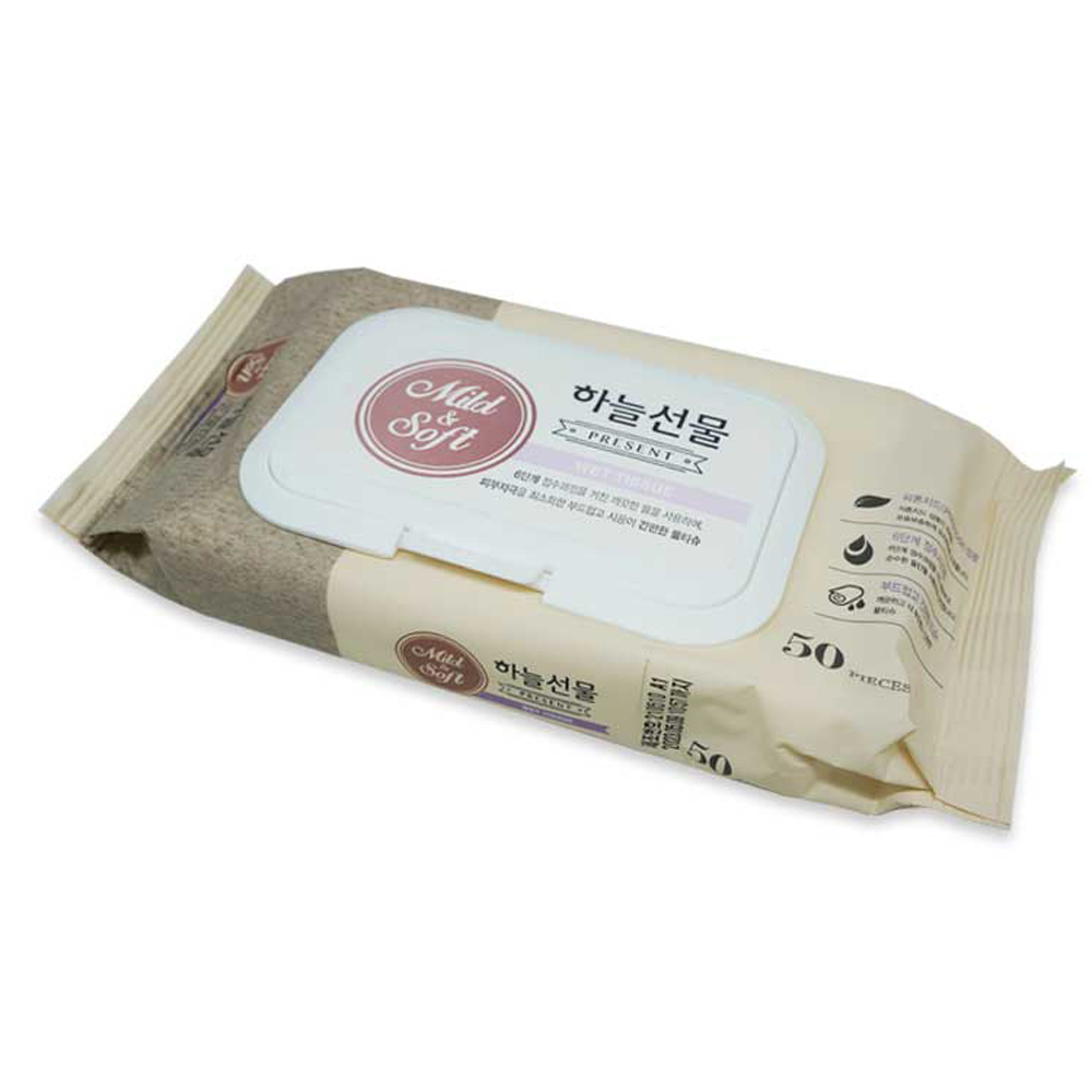 하늘선물물티슈50매캡형_0888 - 상품 이미지