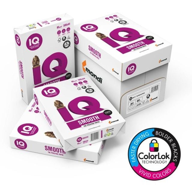 (re)몬디 IQ SMOOTH 복사용지 A3용지 160G 1250매 ColorLok 높은평활도 정밀평탄도 탄소중립 카피어랜드 - 상품 이미지