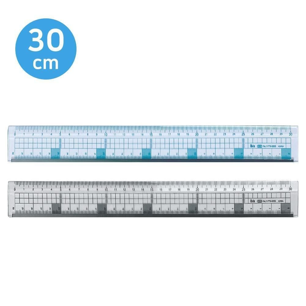 ibis 2500 30cm가로세로방안자 1박스 480개입 11779 혼합 - 상품 이미지