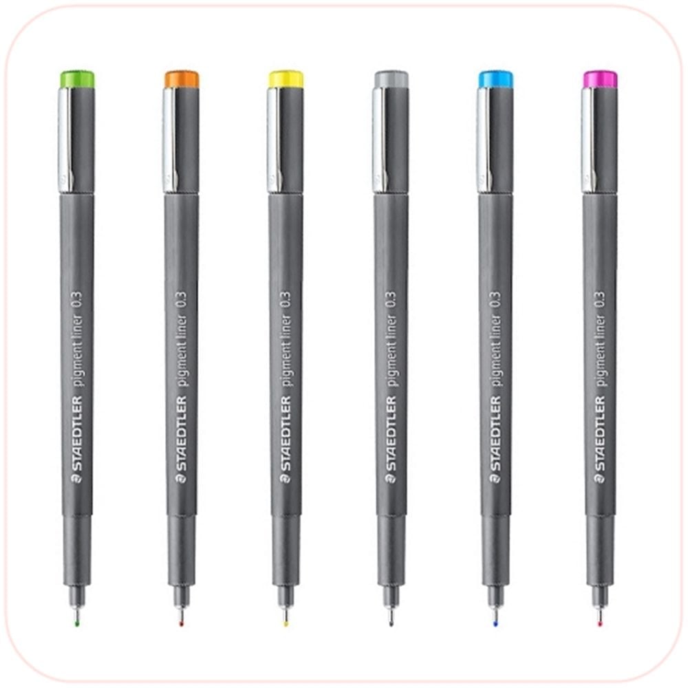 스테들러 피그먼트 라이너펜 0.3mm 파스텔 연두색 1개 - 상품 이미지