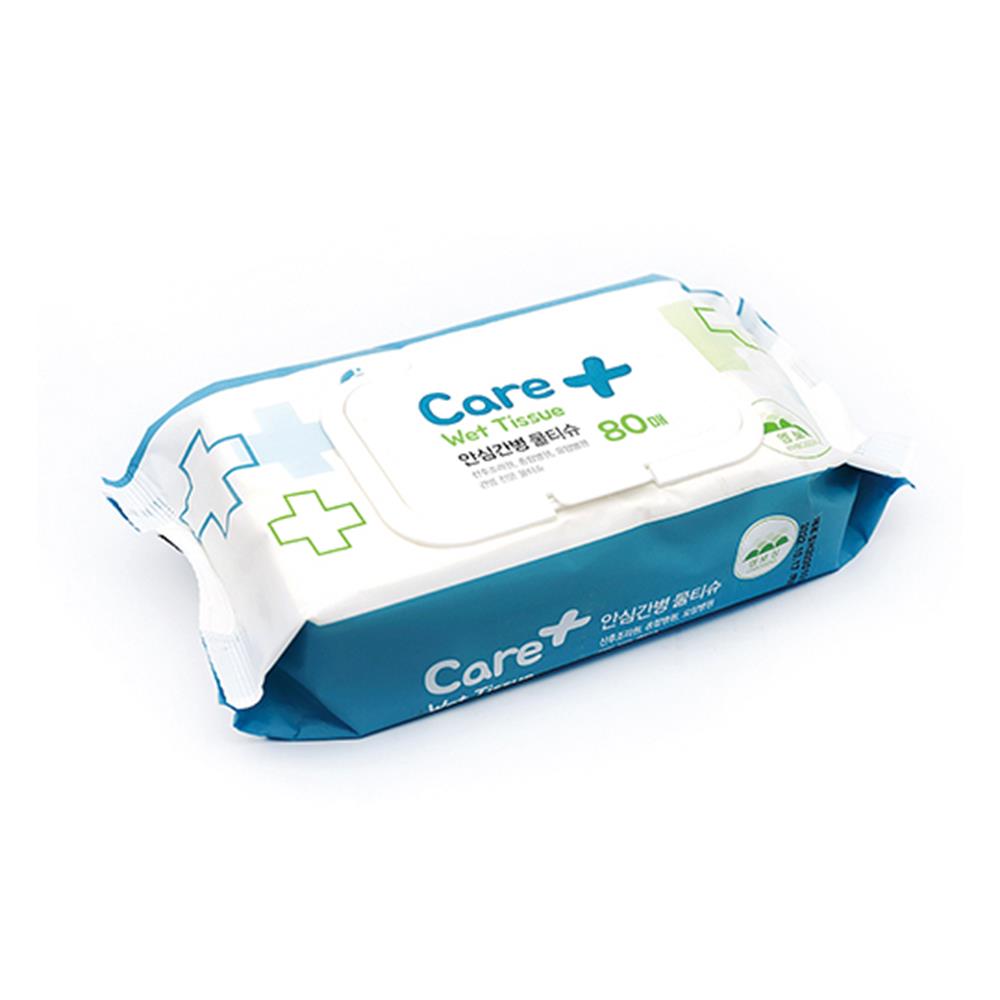 병원 간병 전문 물티슈 80매 캡형 20x16