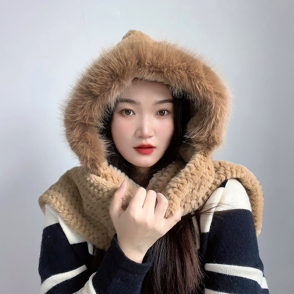 코지데잇후드 머플러 귀달이 겨울후드목도리 DT1357785 - 상품 이미지
