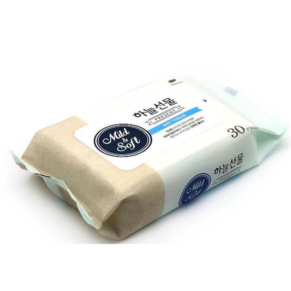 무형광 무색소 피톤치드 물티슈 30매 리필 120g - 상품 이미지