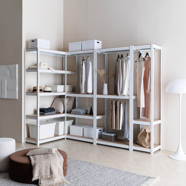 시스템행거 스탠드 옷걸이 드레스룸 철제 옷장 400400900 3단 2행거