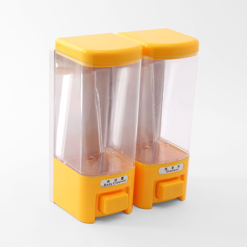 샴푸디스펜서 크린워시 물비누 디스펜서 2구 500ml 욕실디스펜서 - 상세 이미지 2