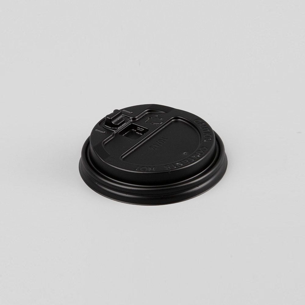 블랙 10oz 13oz 개폐형 종이컵 뚜껑 리드 100개 X3개 - 상품 이미지