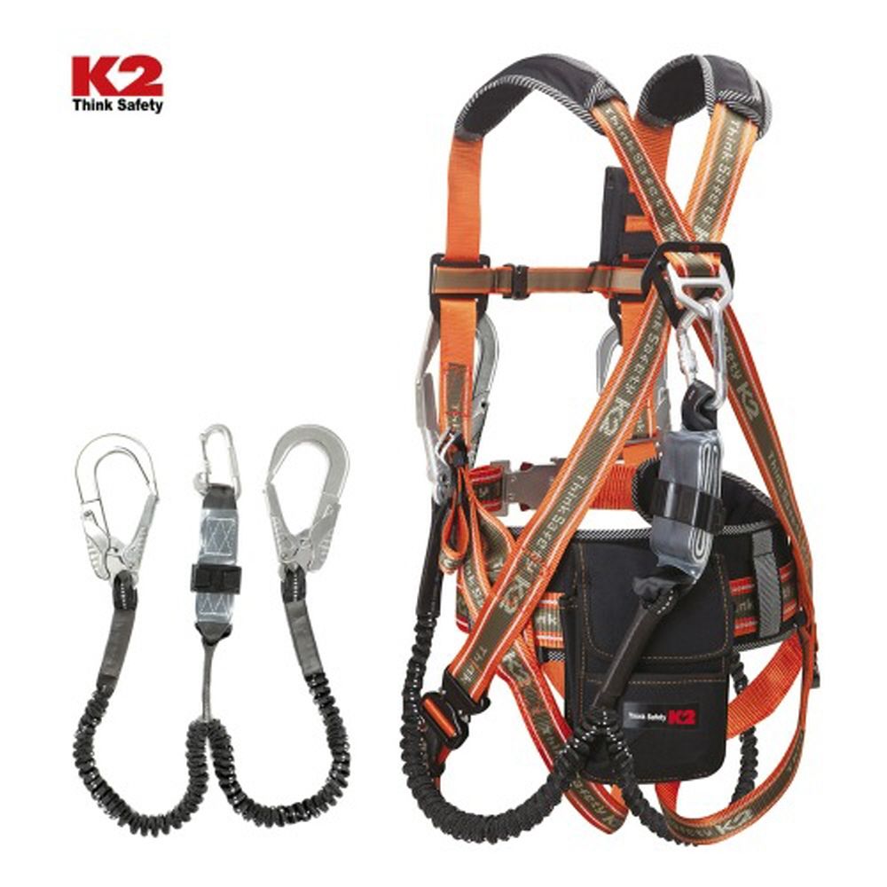 K2 전체식 안전 작업 벨트 KB-9201 Y 오렌지 공장 - 상품 이미지