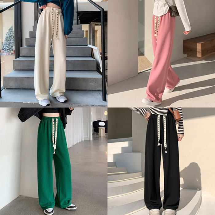 휘뚜루 마뚜루 편안한 엠보 밴딩팬츠 (4color / free 44-77) - 상품 이미지