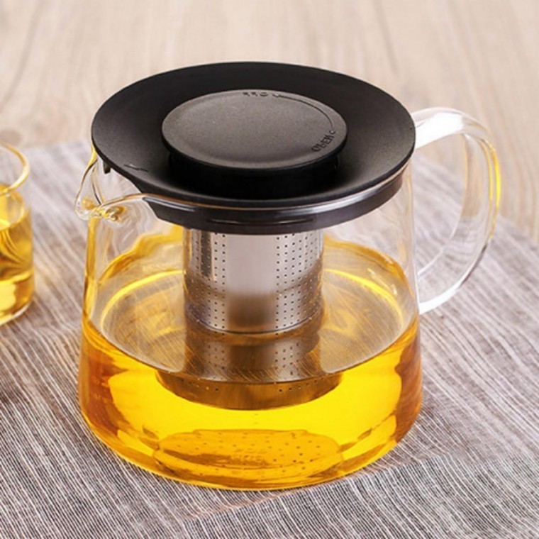 1.5L 뚜껑잠금 유리 티포트 차포트 포트 거름망 차주전자 내열유리 - 상품 이미지