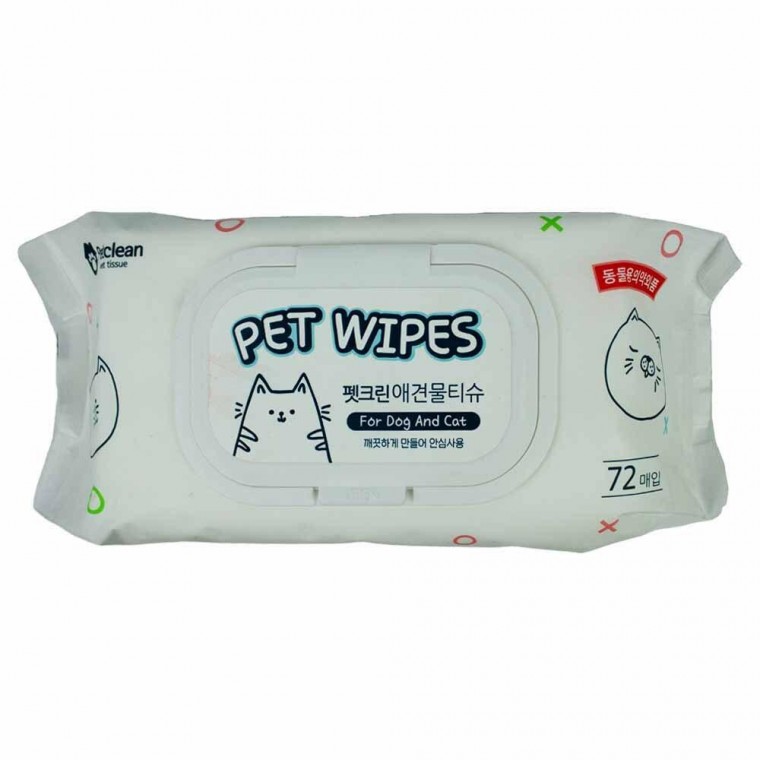 펫크린 애견 물티슈 72매입(570g)(290469) - 상품 이미지