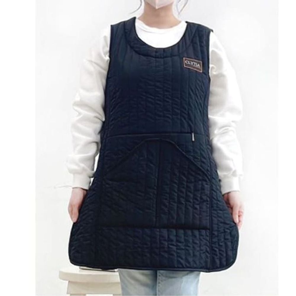 누빔 앞치마 어린이집 기모 겨울 원피스 앞치마 XXL - 메인 이미지