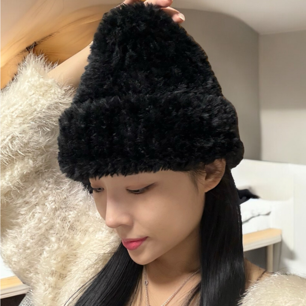 벙거지모자 여행 비니 샤프카모자 블랙 샤프카 - 메인 이미지