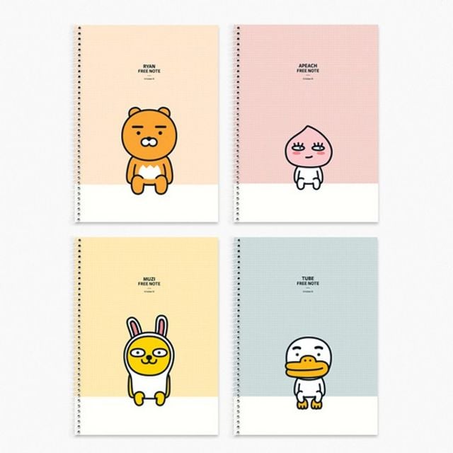 카카오프렌즈 스프링 연습장 라이언 - 상품 이미지