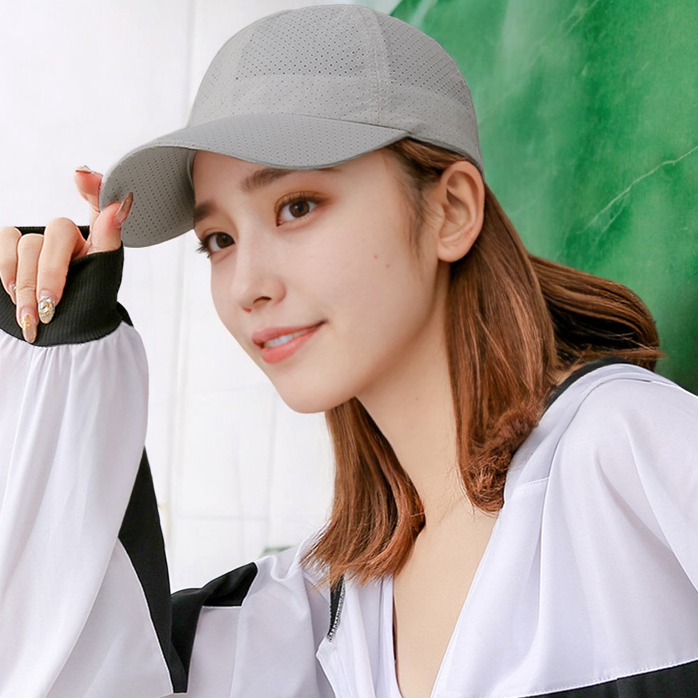 아웃도어모자 쿨메쉬 스포츠 등산모자(그레이) 낚시 캡모자 여름모자 - 상세 이미지 2