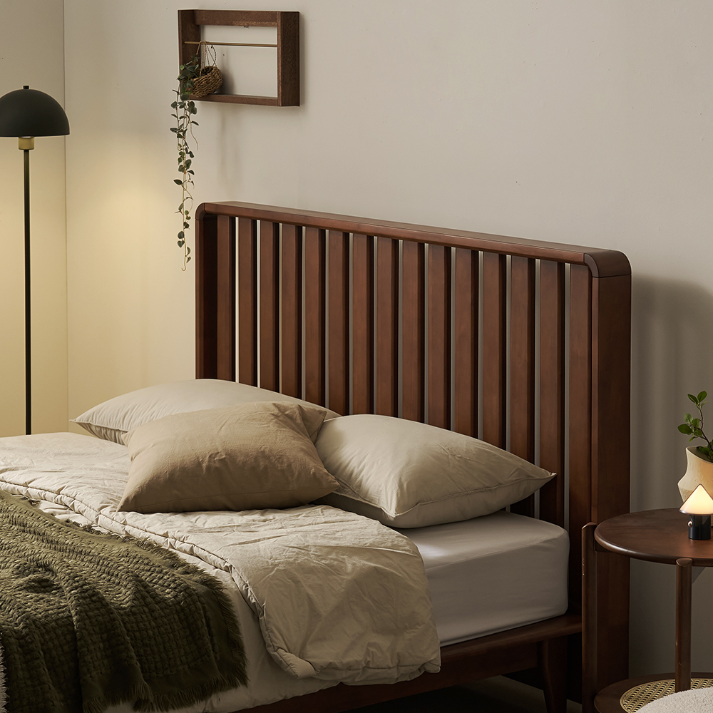 캐논 평상형 통깔판 원목 침대 프레임 퀸 Q