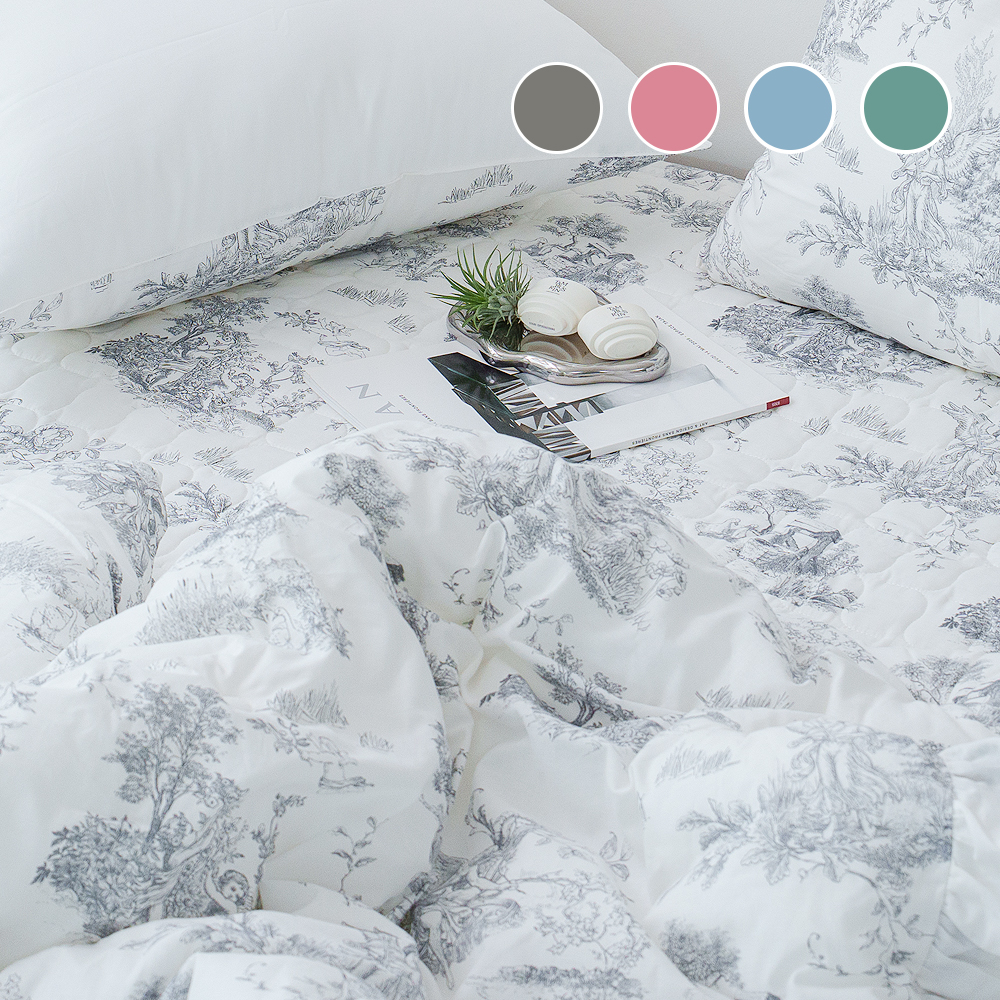 국내생산 30수 순면 항균 양면 사계절/겨울 차렵침구 (이불/패드/커버) SS Q 4c - 메인 이미지