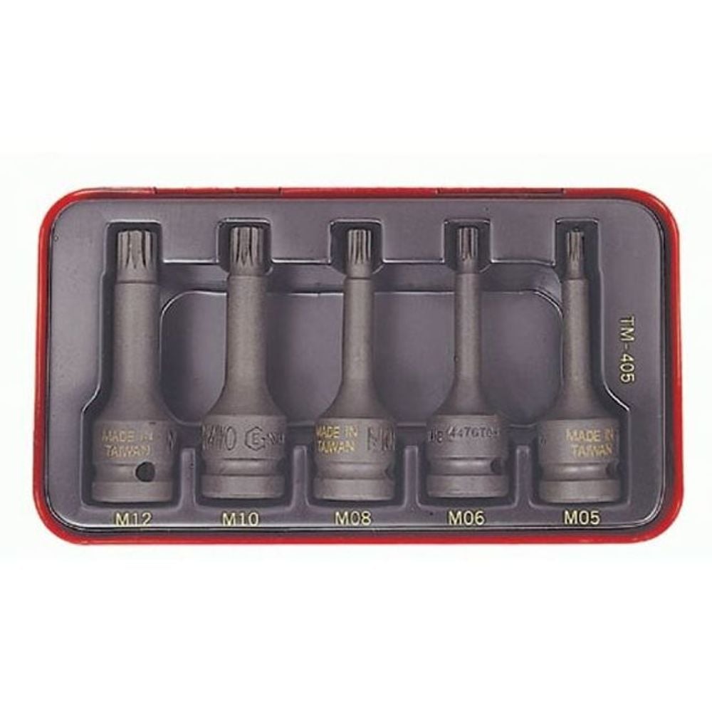 12각별비트소켓세트 TM-405(1/2lnchxM5-M12)5P - 메인 이미지