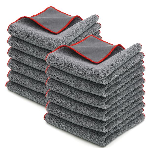 30x30cm 12개입 양면 타올 C103 자동차 극세차 걸레 스웨이드 세차타월 - 상품 이미지
