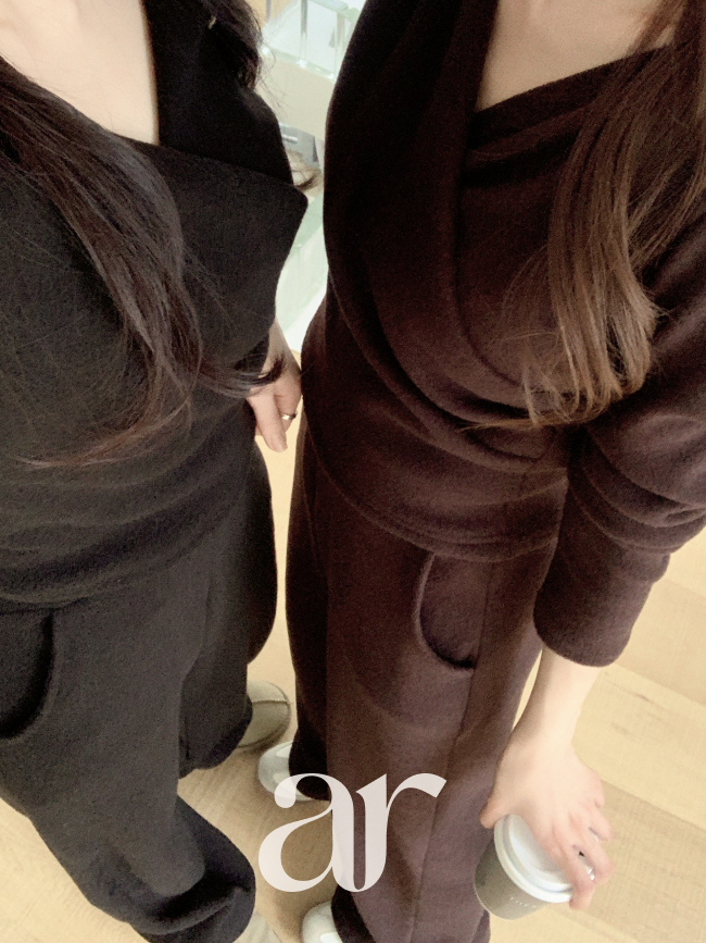 기모 랩 후드티 밴딩팬츠 투피스 세트 st3012 - 상세 이미지 3