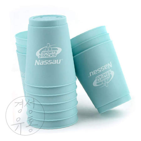 [지아오협력사]KSU 스피드컵 쌓기게임 스카이블루 12p 스피드스태킹 컵스택