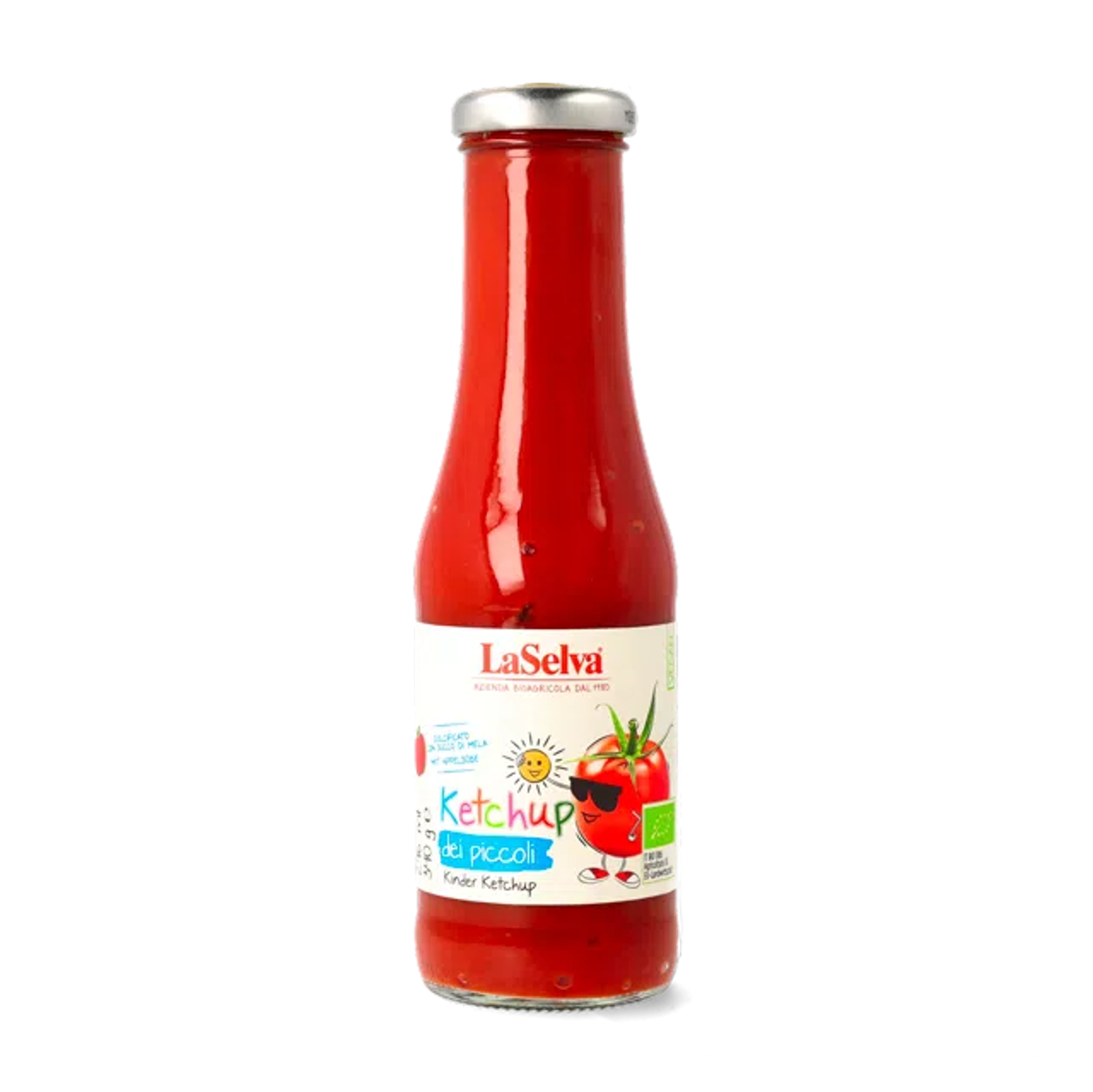 라셀바 이탈리아 100% 무설탕 유기농 어린이 토마토 케첩 340g, 1개 - 상품 이미지
