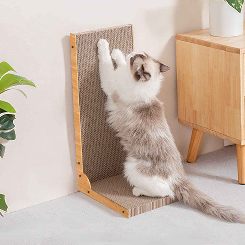고양이 스크래쳐 벽면형 수직스크래쳐 - 상품 이미지