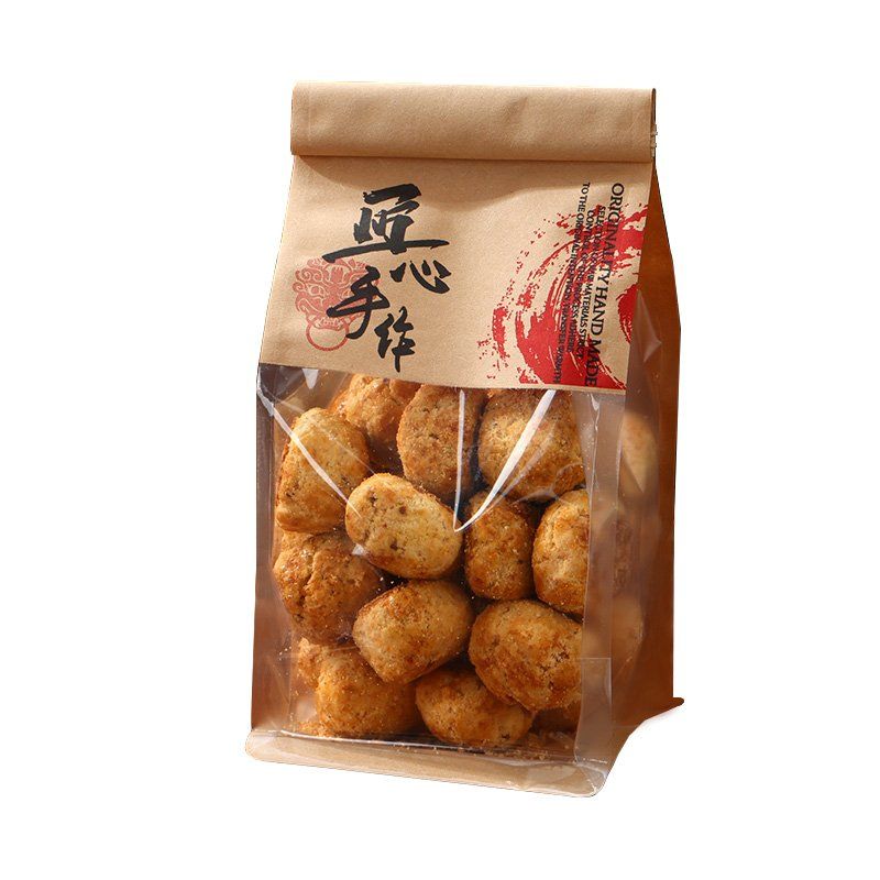 예쁜 빵집 포장지 빵 포장 비닐 대용량 투명 식빵 봉지 쿠키 비스킷 종이 봉투 한자 - 상세 이미지 2