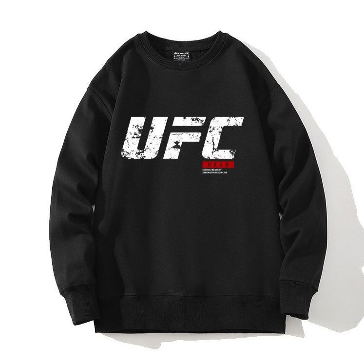 UFC 맨투맨 티셔츠 긴팔 MMA 킥복싱 파이트 격투기 로고 - 상품 이미지