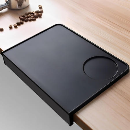 LifeEase-US [해외]미끄럼 방지 에스프레소 탬핑 매트 u2013 프리미엄 두꺼운 실리콘 탬퍼 안전한 그립감 내열성 청소하기 쉬운 조리대 보호대 | 바리스타 카페 및 가정용으로 이상적입니다