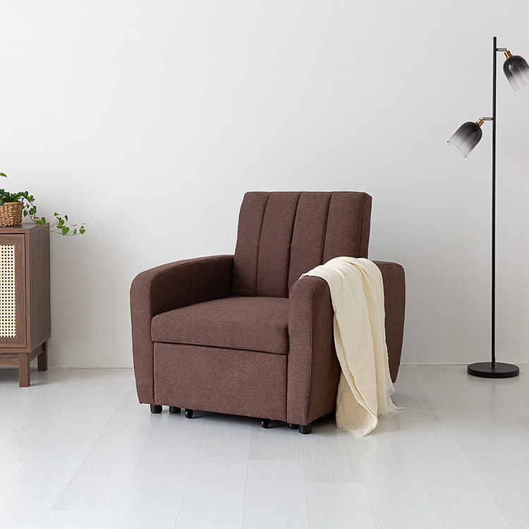 네르센 1인 패브릭 소파베드 XY2178 9974.2769, 브라운