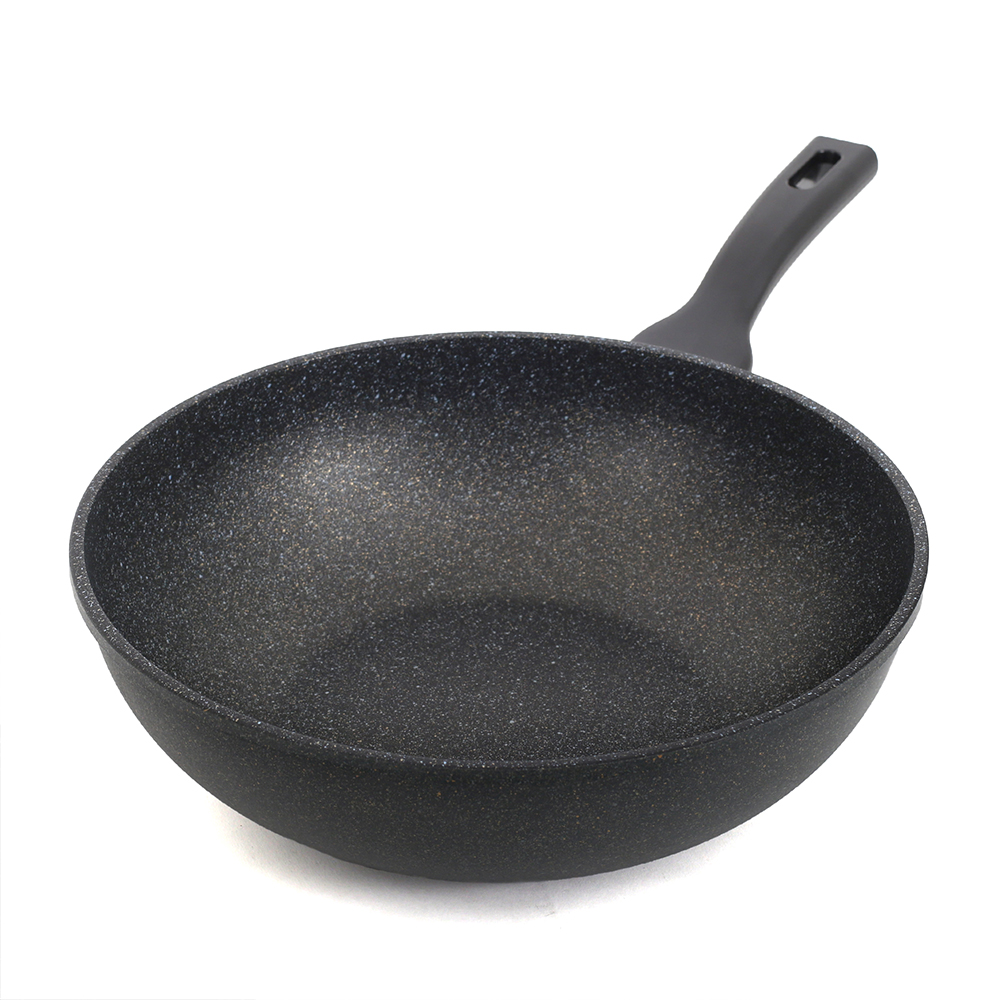 통주물궁중팬 마블스톤 궁중팬 중식 웍 튀김팬 30cm 롯데궁중팬 - 메인 이미지
