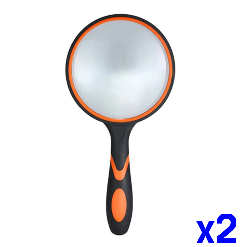 휴대용 손잡이 돋보기 100mm x2개 - 상품 이미지