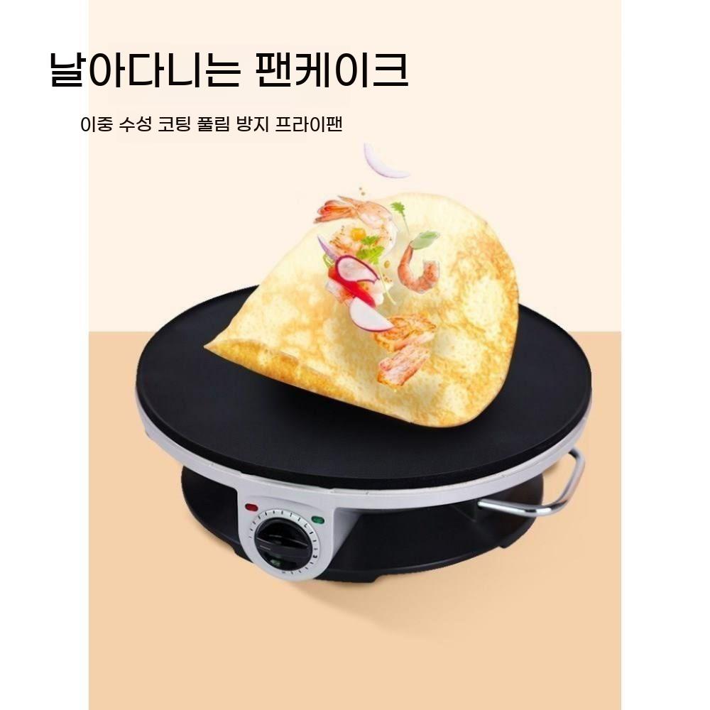 전기 크레페 기계 카페 밀전병 철판 팬케이크 원형 머신 수플레 제조 전병 메이커 - 상세 이미지 3