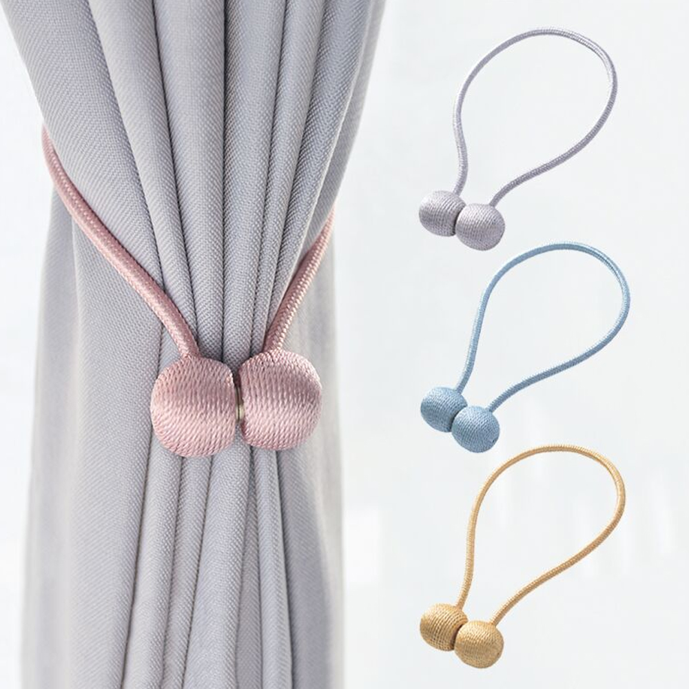 마그네틱 커튼끈 볼 타이백 장식 집게 걸이 자석 커튼정리