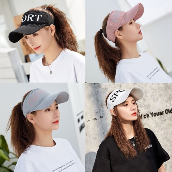패션 PK 여름 UV 등산 골프 비치 니트썬캡 스포츠 비치모자 여성썬캡 썬캡 햇빛가리개모자 - 메인 이미지